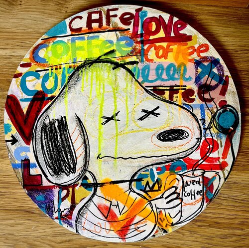 Round of Coffee 1 von Mercedes Lagunas, Malerei kaufen auf Singulart