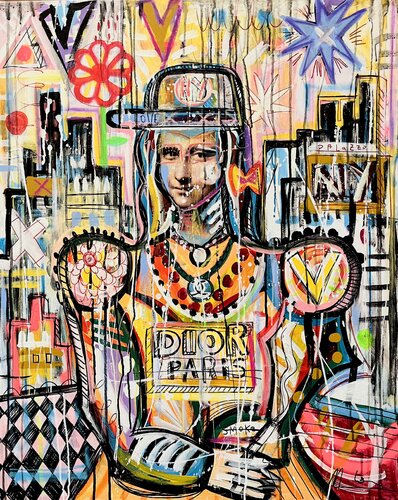 Love Dior par Mercedes Lagunas, Peinture en vente sur Singulart