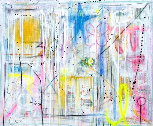 Le Chat Orange di Mercedes Lagunas, Pittura in vendita su Singulart