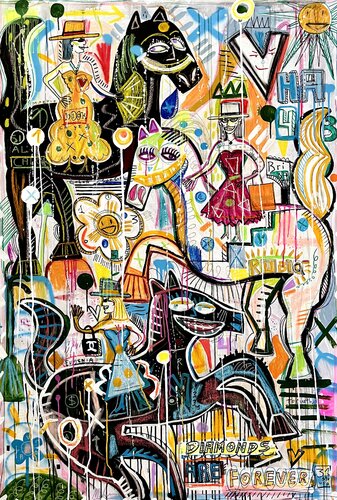 Un Diamante es para Siempre par Mercedes Lagunas, Peinture en vente sur Singulart