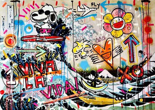 La Gran Ola by Mercedes Lagunas, 종이 for Sale on Singulart