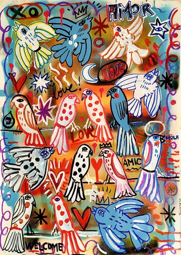 A Gang par Mercedes Lagunas, Œuvre sur papier en vente sur Singulart