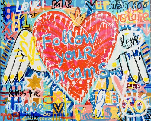 Follow your Dreams par Mercedes Lagunas, Peinture en vente sur Singulart