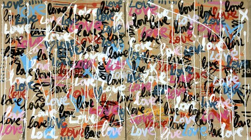 Amor Urbano par Mercedes Lagunas, Peinture en vente sur Singulart