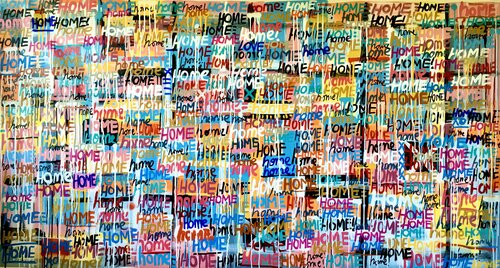 Home is the Answer van Mercedes Lagunas, Schilderij te koop op Singulart