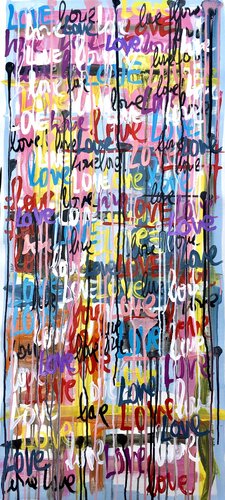 Love 34 di Mercedes Lagunas, Pittura in vendita su Singulart