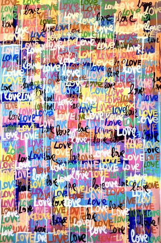 Love Gigante di Mercedes Lagunas, Pittura in vendita su Singulart