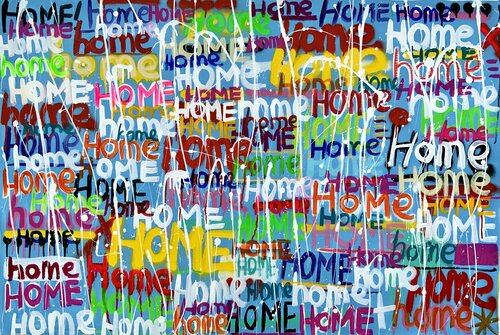Colorful Home par Mercedes Lagunas, Peinture en vente sur Singulart