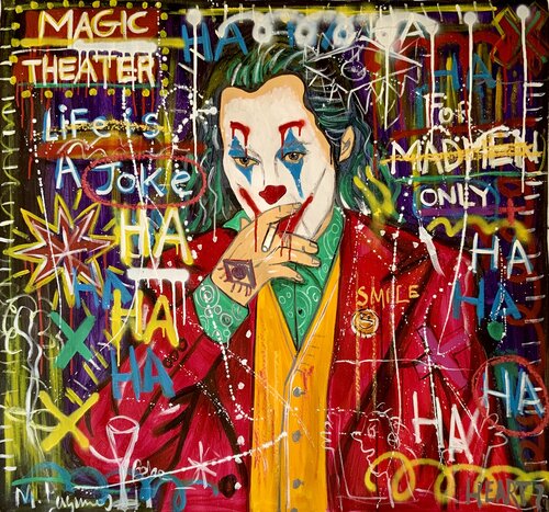 Life is a Joke par Mercedes Lagunas, Peinture en vente sur Singulart