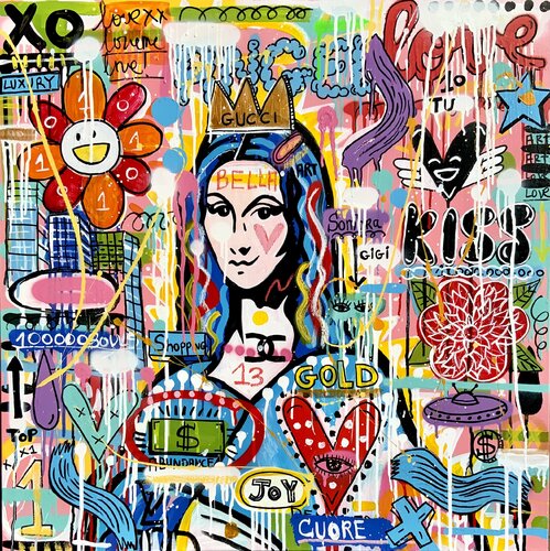 Mona Gucci par Mercedes Lagunas, Peinture en vente sur Singulart