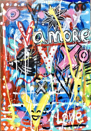 A more XO par Mercedes Lagunas, Œuvre sur papier en vente sur Singulart