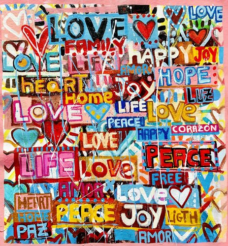 Only Our Love van Mercedes Lagunas, Schilderij te koop op Singulart
