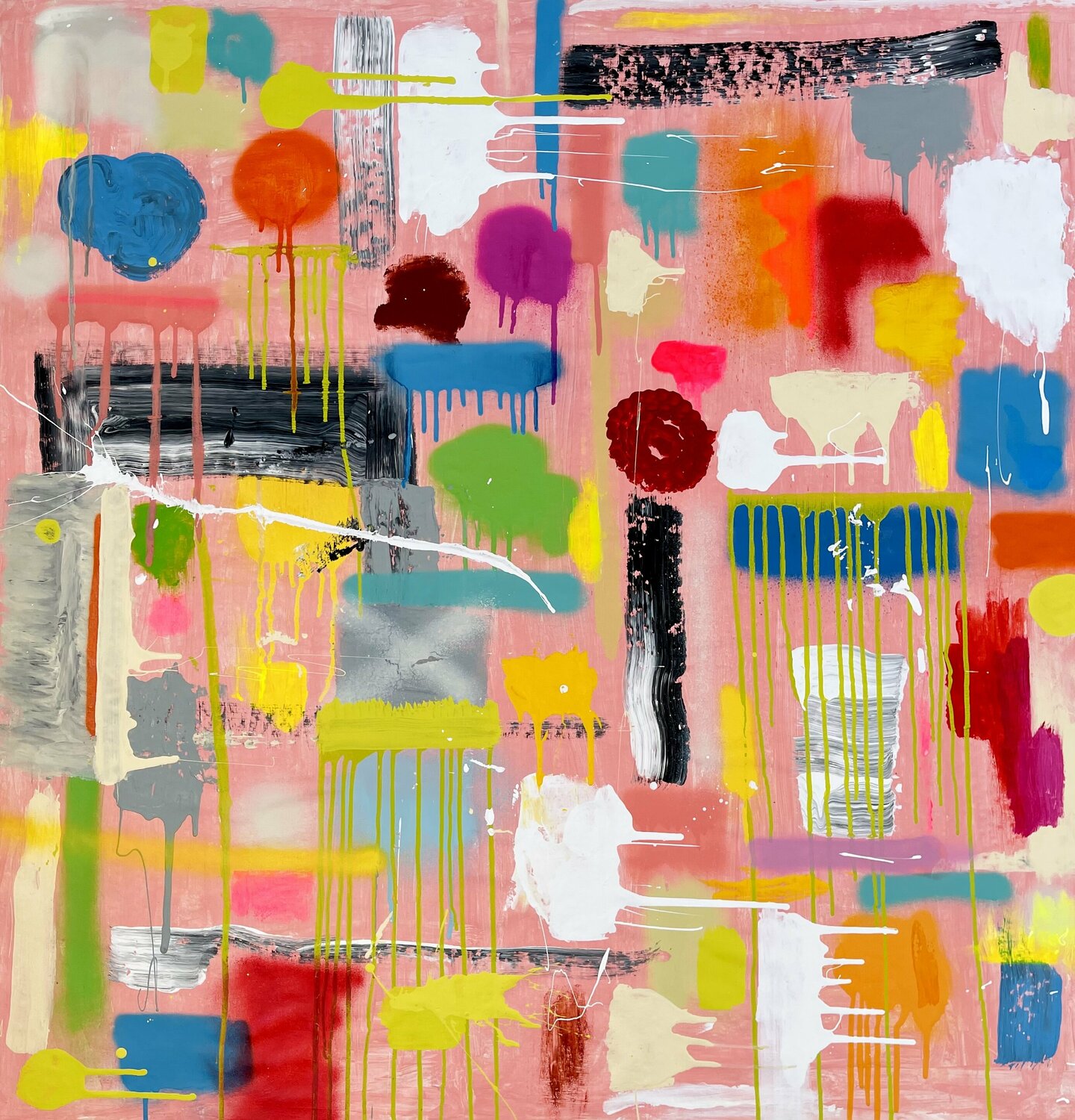 Pink Abstract Mercedes Lagunas