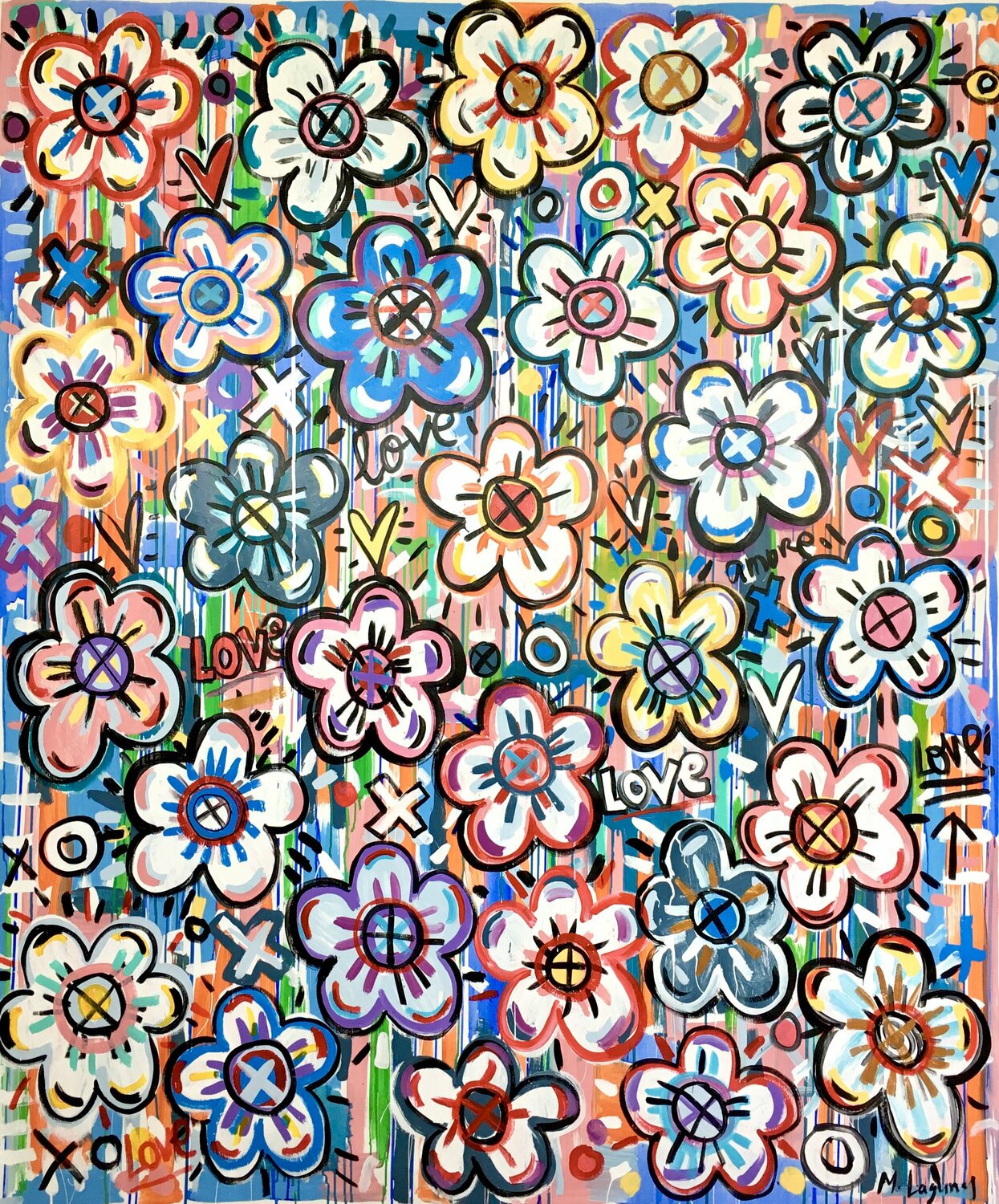 Pop flowers Mercedes Lagunas