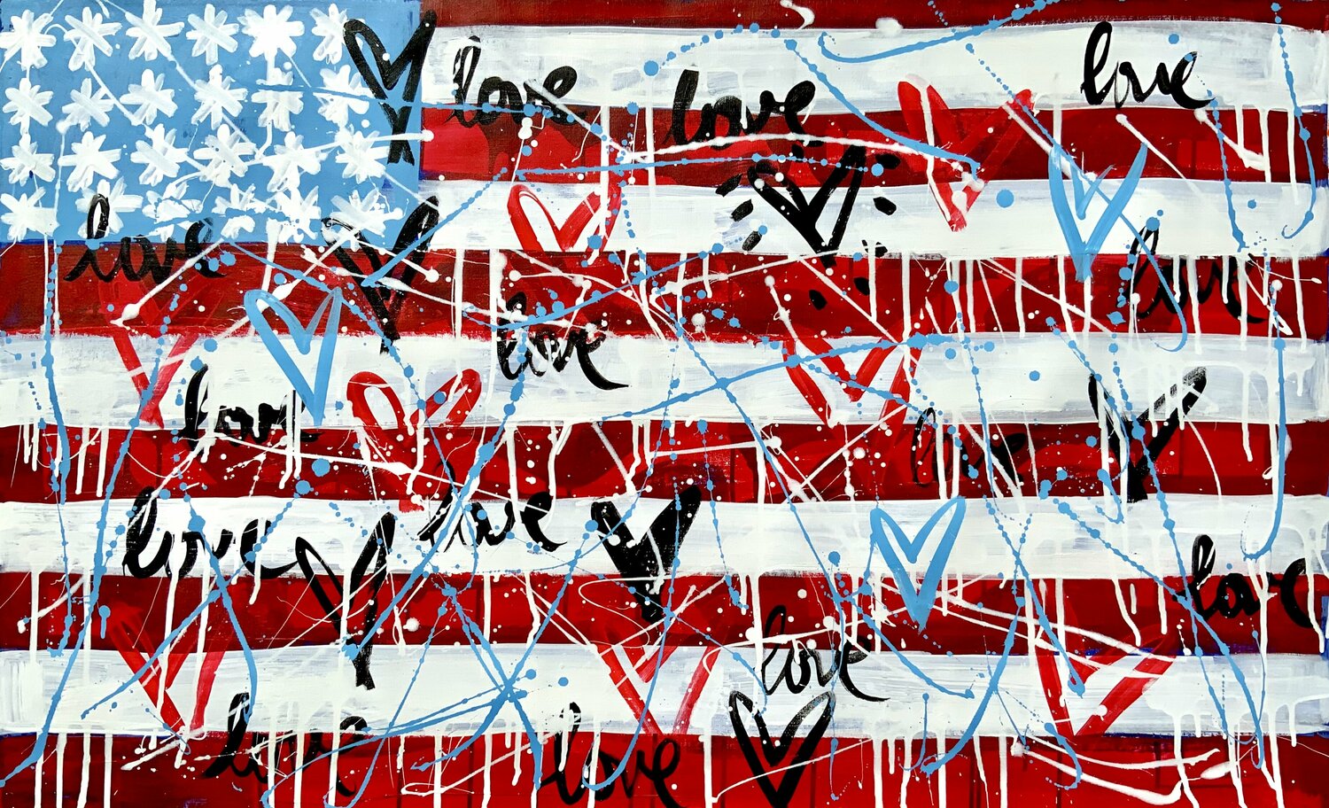 USA Flag Mercedes Lagunas