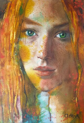 Sunny Girl van Olga Brink, Schilderij te koop op Singulart