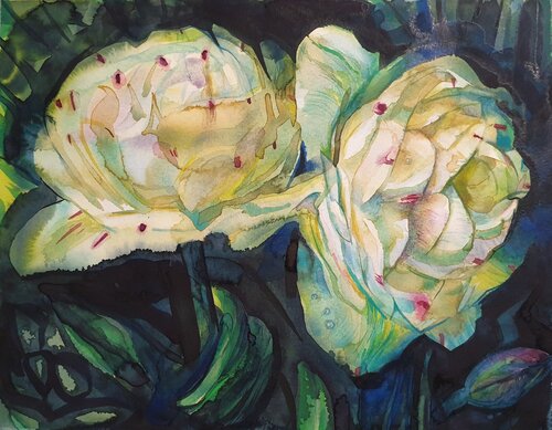 Tulips Danceline von Olga Brink, Malerei kaufen auf Singulart