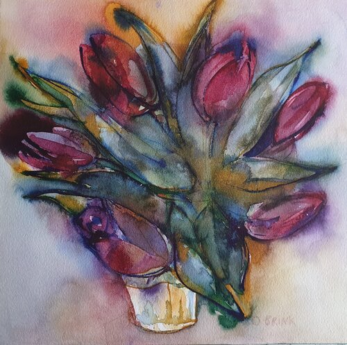 Tulips de Olga Brink, Pintura a la venta en Singulart