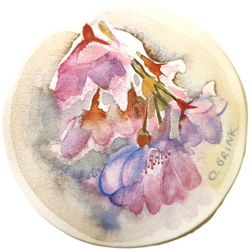 Almond Blossom van Olga Brink, Schilderij te koop op Singulart