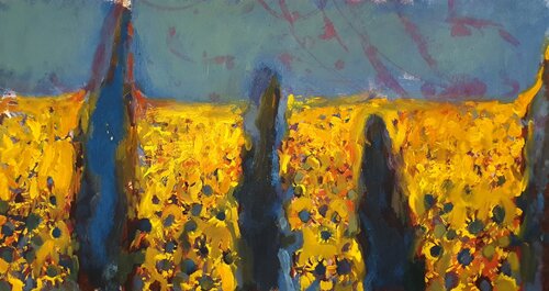 Sunflowers van Olga Brink, Schilderij te koop op Singulart