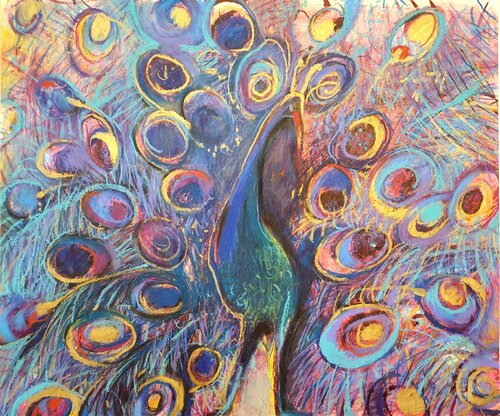 Peacock von Olga Brink, Malerei kaufen auf Singulart