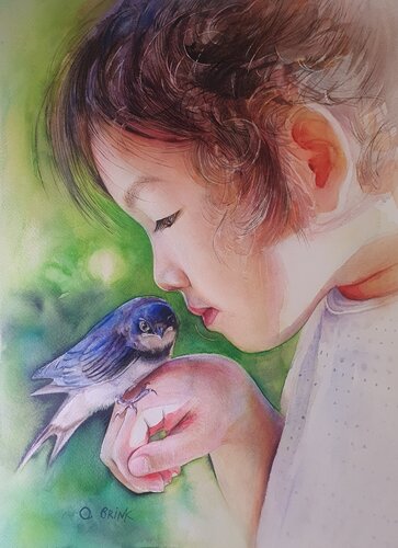 Gentle Harmony de Olga Brink, Pintura a la venta en Singulart