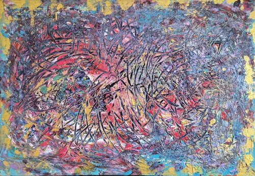 Kaleidoscope of Desires van Olga Brink, Schilderij te koop op Singulart