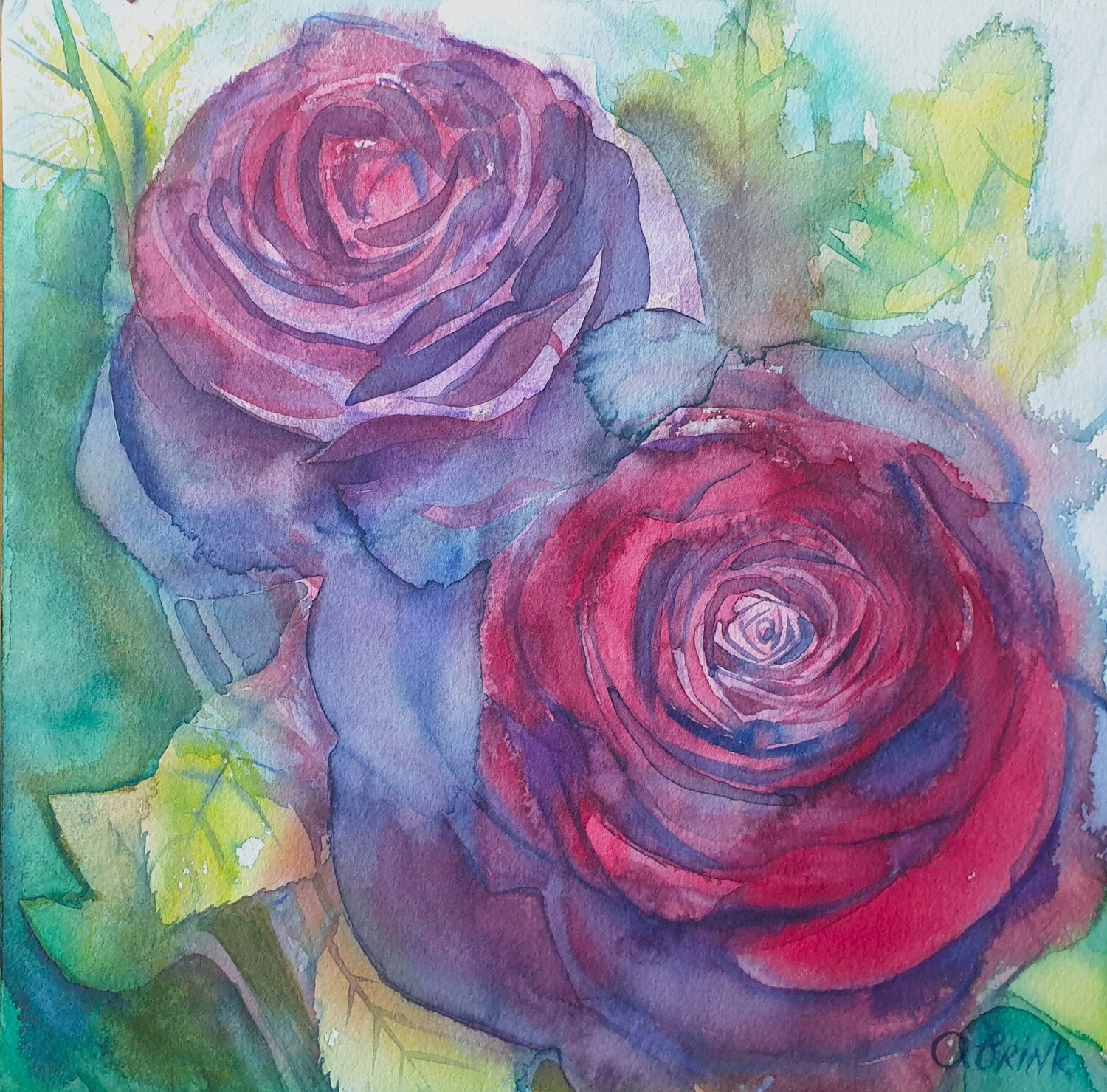 Two Roses Olga Brink