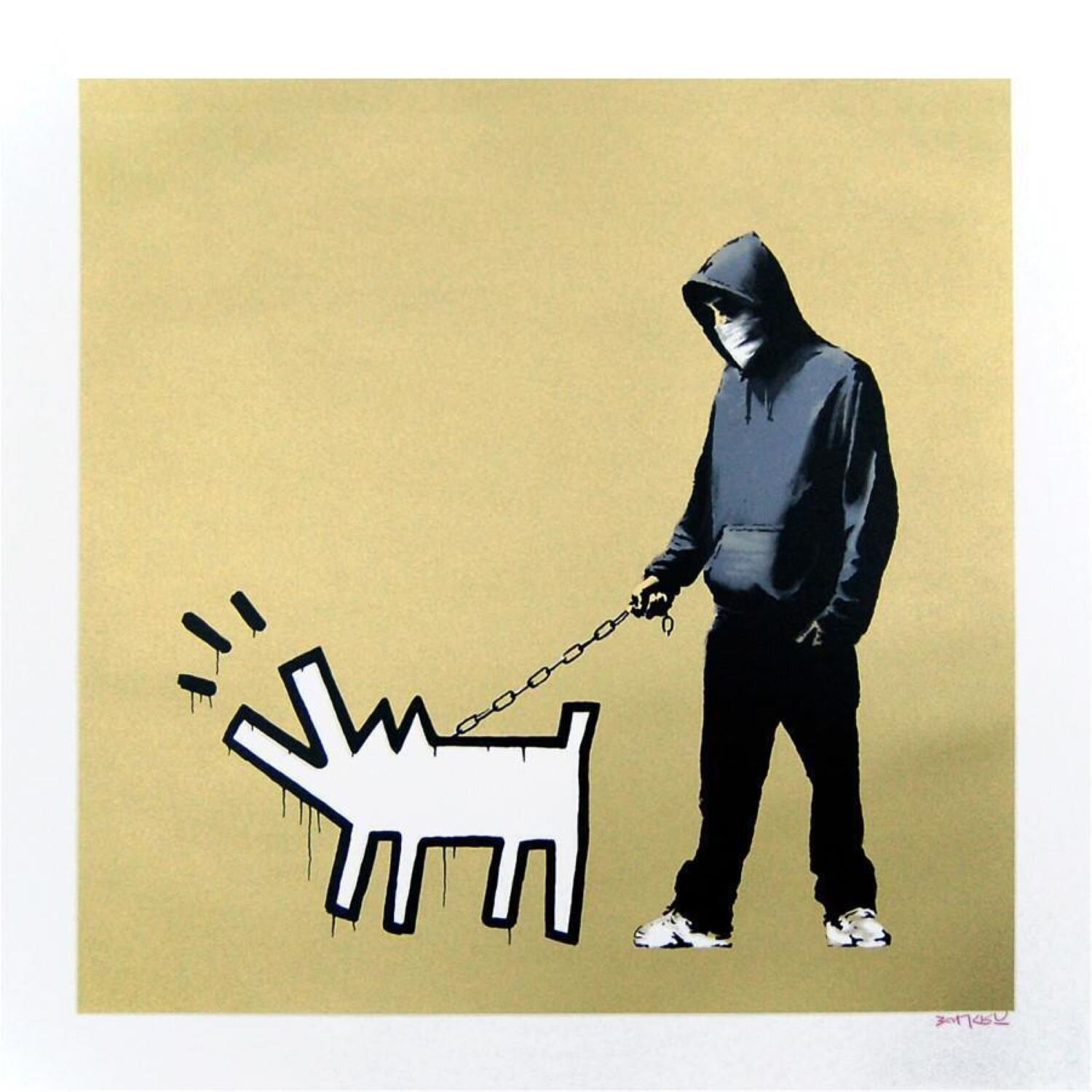 Choose Your Weapon (Gold) VIP Banksy Stampa in vendita