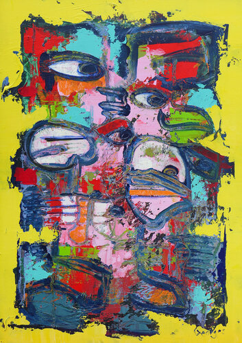 GOSSIP by Georges de Groot, Painting for Sale on Singulart