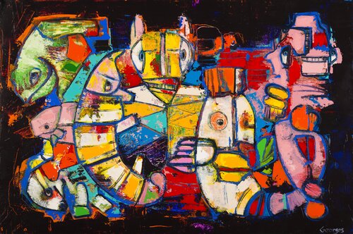 LURKING by Georges de Groot, 회화 for Sale on Singulart