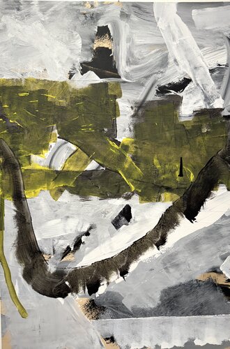 Strokes - wood 4-5 di David Utzon, Pittura in vendita su Singulart