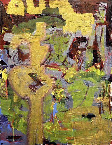 Strokes - wood - commission for the NEXT hostel Copenhagen. par David Utzon, Peinture en vente sur Singulart