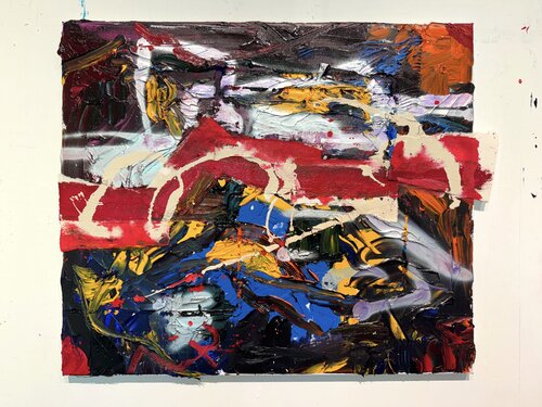 Abstract with strokes. David Utzon