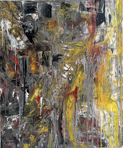 Pigment yellow and grey 2 di David Utzon, Pittura in vendita su Singulart