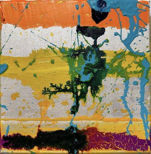 Untitled - on canvas - small. di David Utzon, Pittura in vendita su Singulart