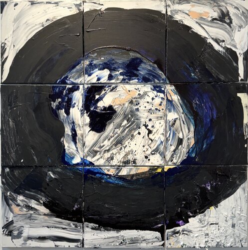 Strokes circle black David Utzon