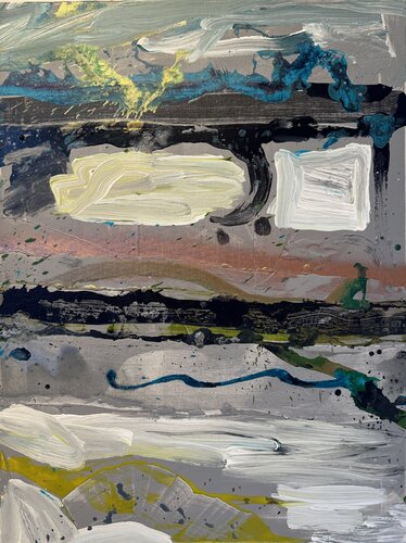 New strokes grey 3 von David Utzon, Malerei kaufen auf Singulart