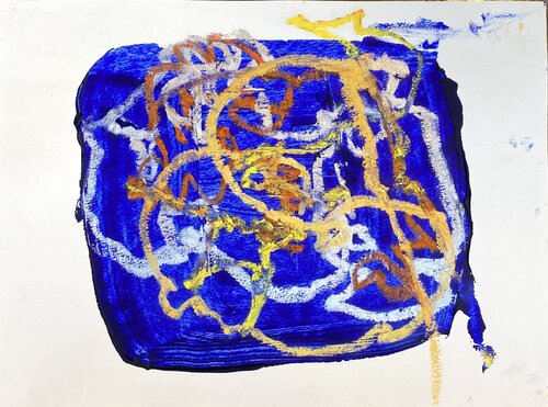 Calligrafi 1 di David Utzon, Pittura in vendita su Singulart