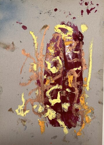 Calligrafy 5 by David Utzon, 油畫 for Sale on Singulart