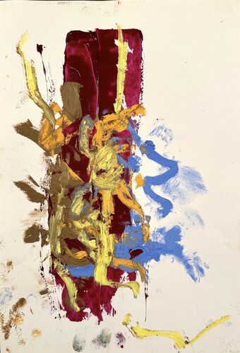 Calligrafy 6 by David Utzon, 油畫 for Sale on Singulart