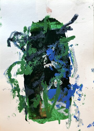 Calligrafy 7 by David Utzon, 油畫 for Sale on Singulart