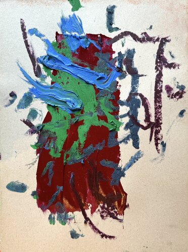 Calligrafy 9 by David Utzon, 油畫 for Sale on Singulart
