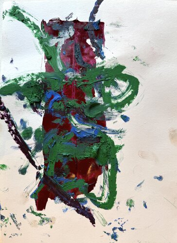 Calligrafy 11 by David Utzon, 油畫 for Sale on Singulart