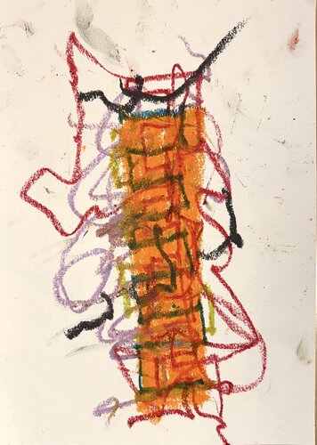 Calligrafi slim 1 di David Utzon, Pittura in vendita su Singulart