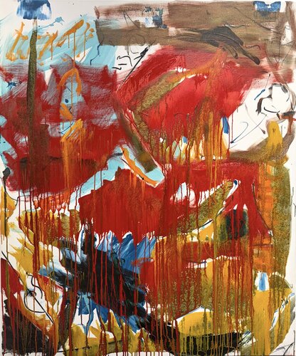Untitled oil/pigment 1 van David Utzon, Schilderij te koop op Singulart