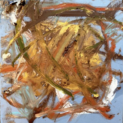 Calligraphy square earth 4 di David Utzon, Pittura in vendita su Singulart
