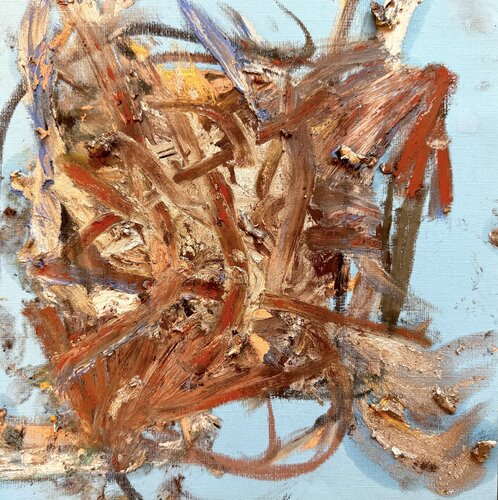 Calligraphy square earth 5 di David Utzon, Pittura in vendita su Singulart