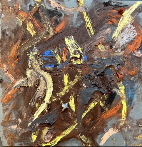 Calligraphy square earth 7 di David Utzon, Pittura in vendita su Singulart