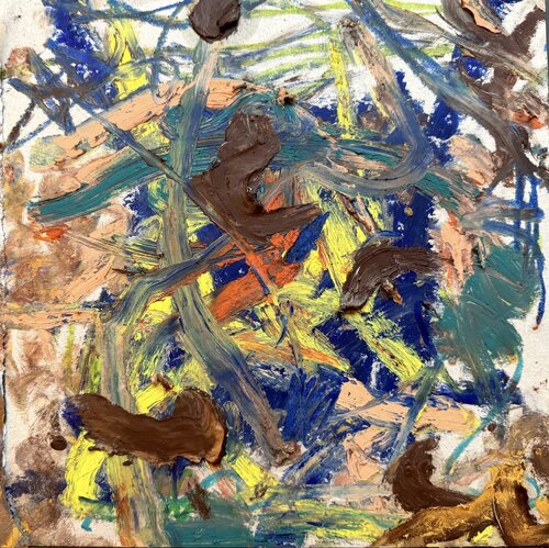 Calligraphy square earth 8 di David Utzon, Pittura in vendita su Singulart